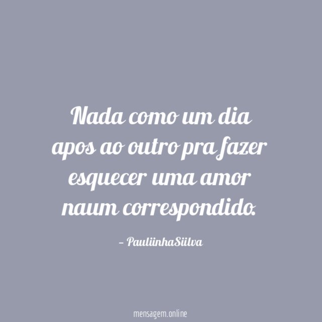Nada como um dia apos ao outro pra