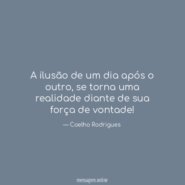 A ilusão de um dia após o outro