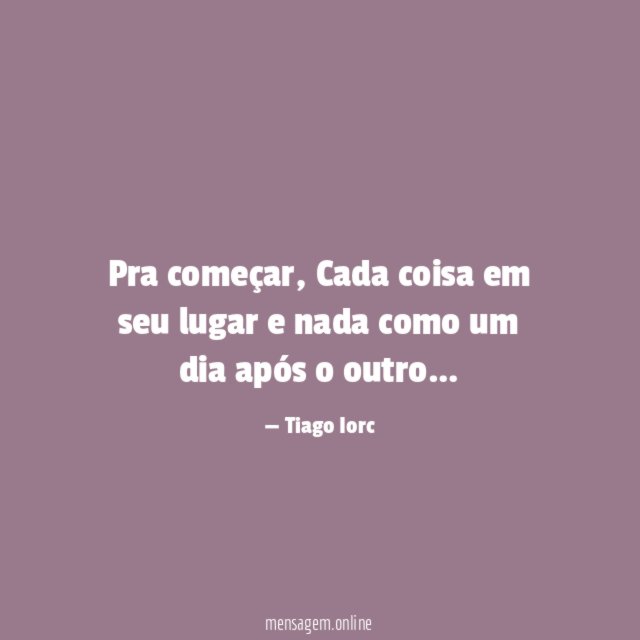 Pra começar