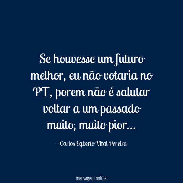 Se houvesse um futuro melhor