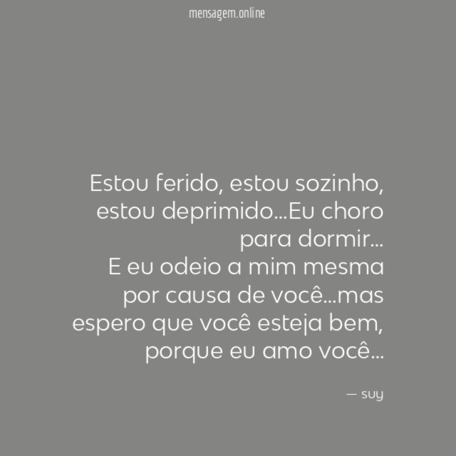 Estou ferido