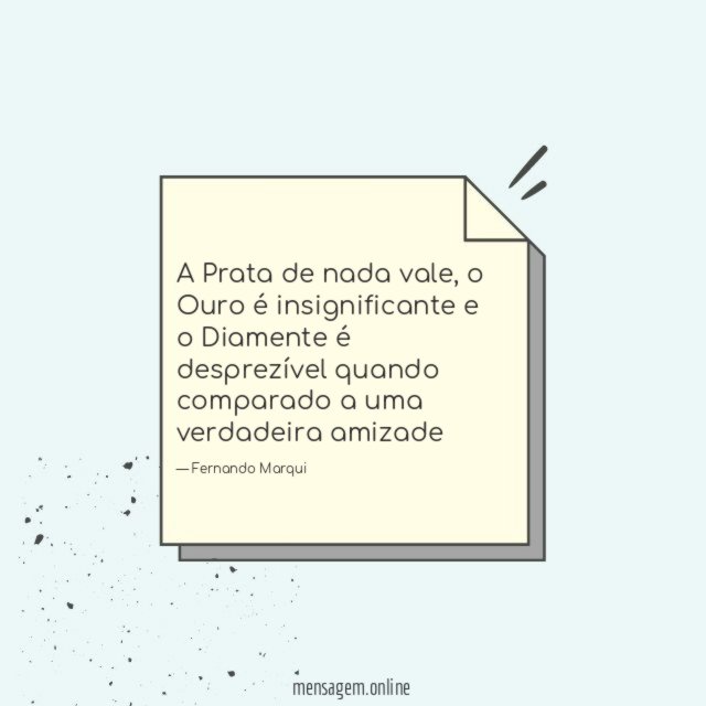 A Prata de nada vale