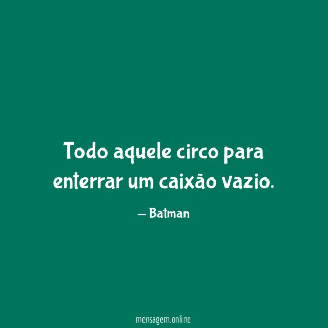 Todo aquele circo para enterrar um caixão vazio
