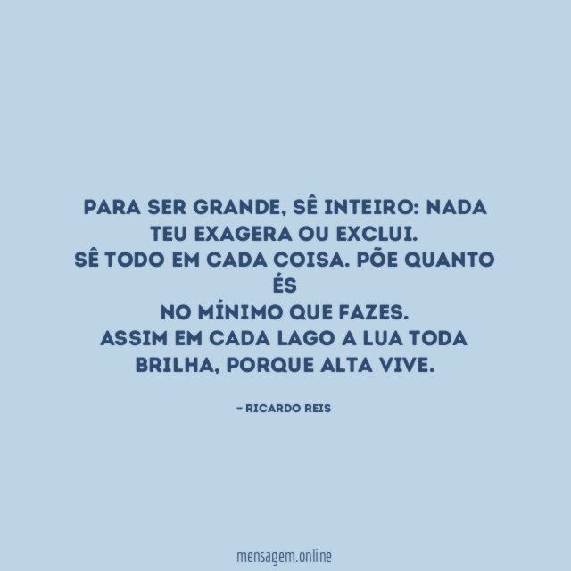 Para ser grande