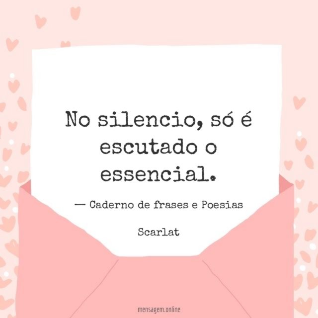 No silencio