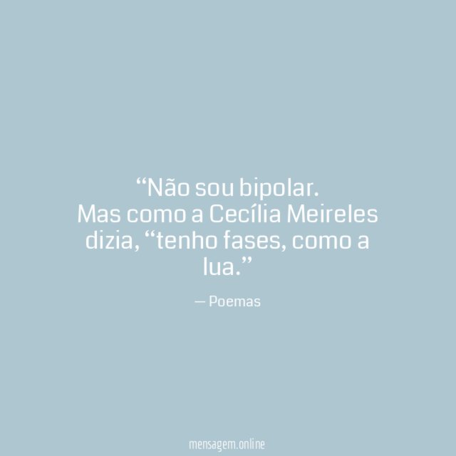 Não sou bipolar