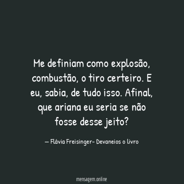 Me definiam como explosão