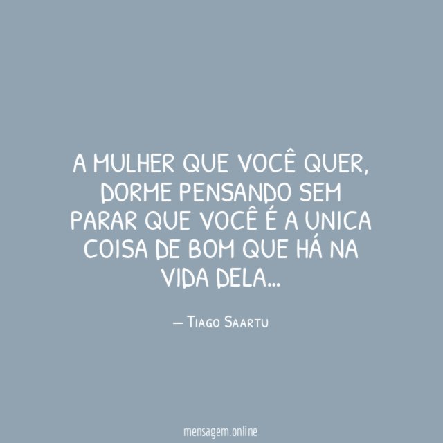 A mulher que você quer