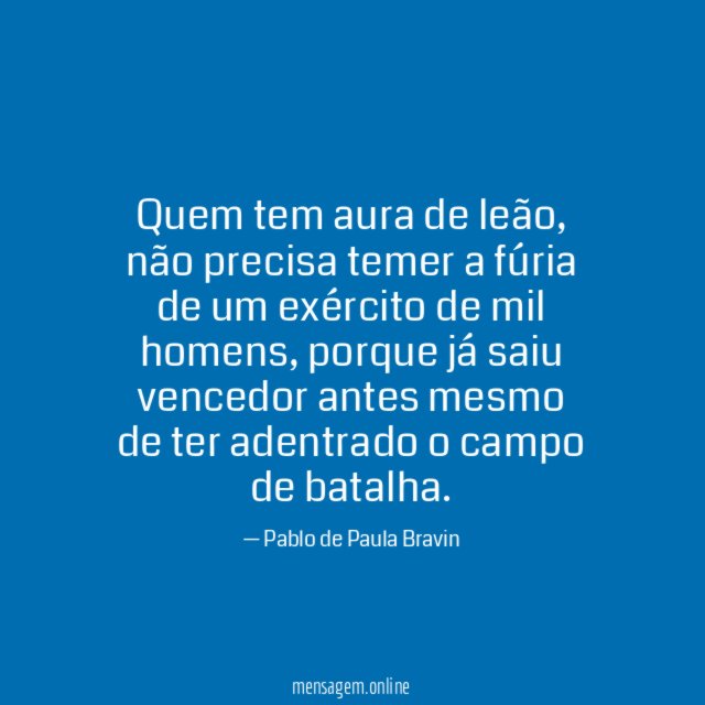 Quem tem aura de leão
