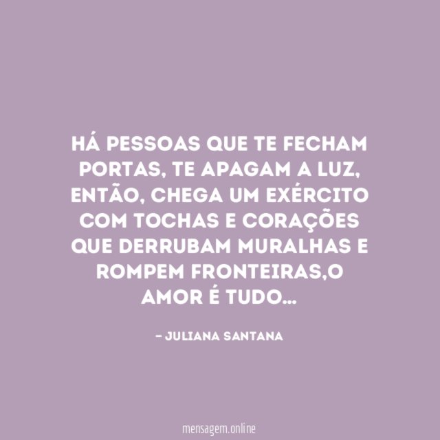 Há pessoas que te fecham portas