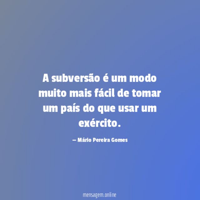 A subversão é um modo muito mais fácil