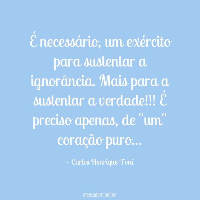É necessário