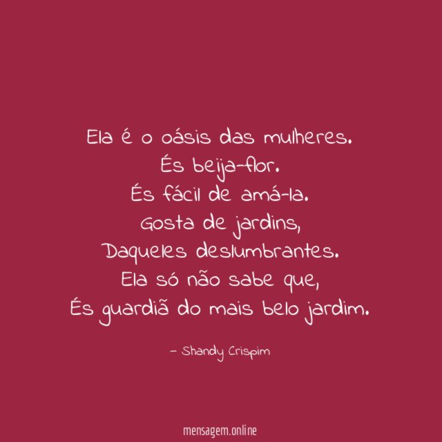 Ela é o oásis das mulheres