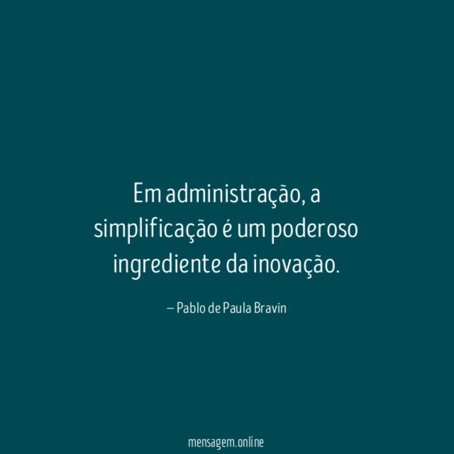 Em administração