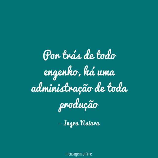 Por trás de todo engenho