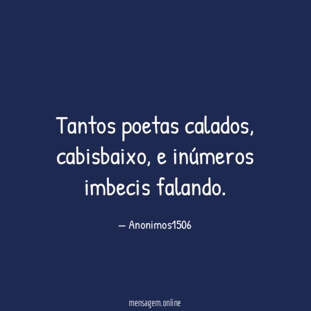 Tantos poetas calados