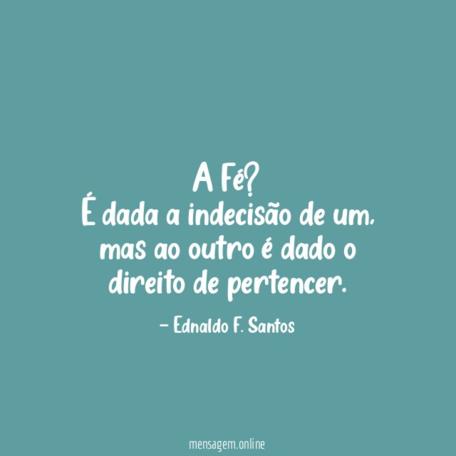 A Fé