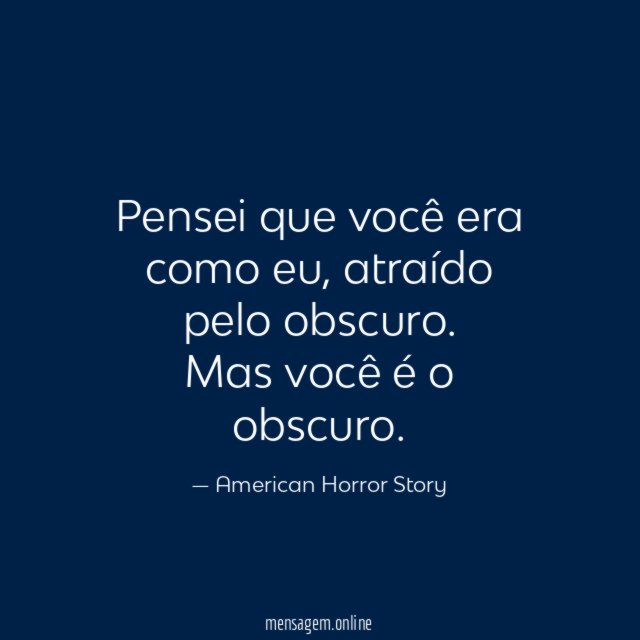 Pensei que você era como eu