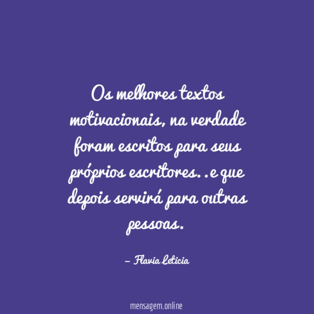 Os melhores textos motivacionais