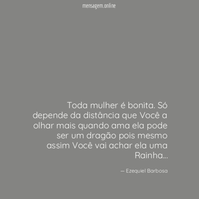 Toda mulher é bonita