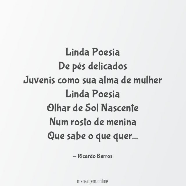 Linda Poesia De pés delicados Juvenis como sua alma de