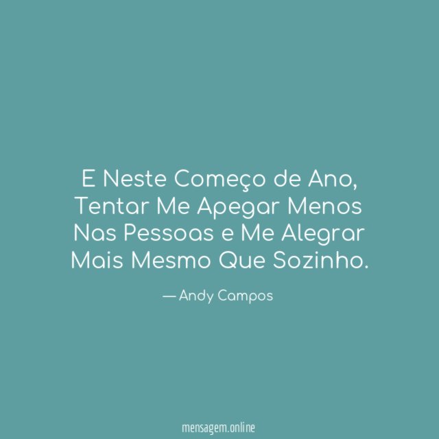 E Neste Começo de Ano