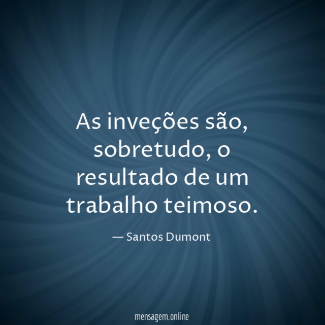 As inveções são