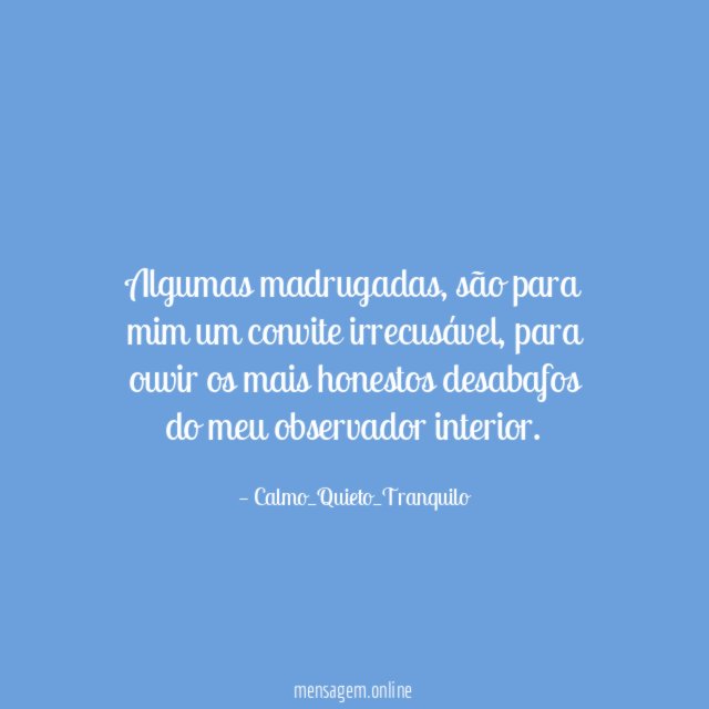 Algumas madrugadas