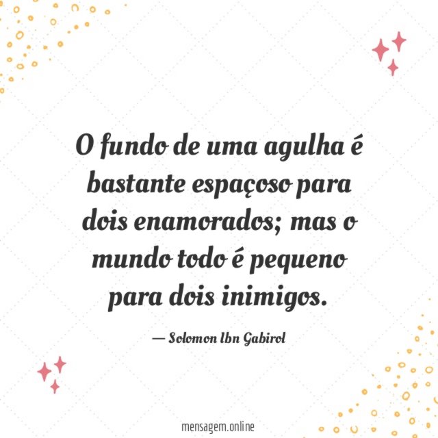 O fundo de uma agulha é bastante espaçoso para dois enamorados