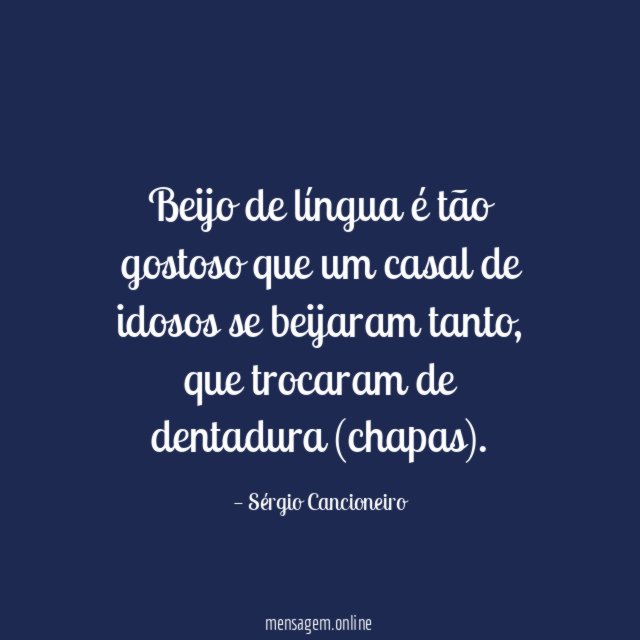 Beijo de língua é tão gostoso que um