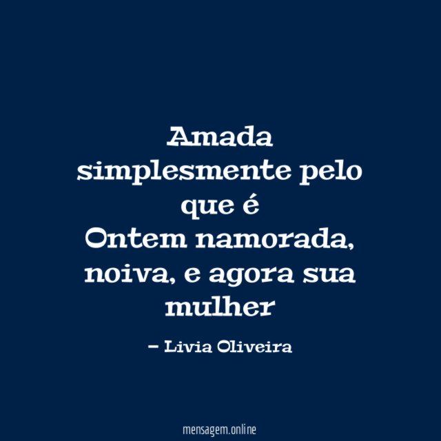 Amada simplesmente pelo que é Ontem namorada