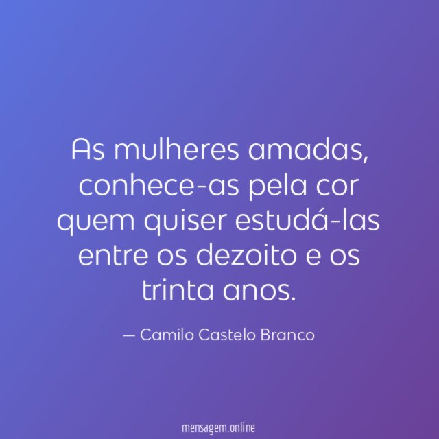 As mulheres amadas
