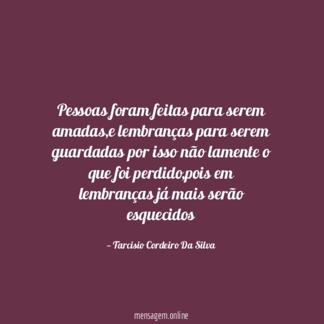 Pessoas foram feitas para serem amadas
