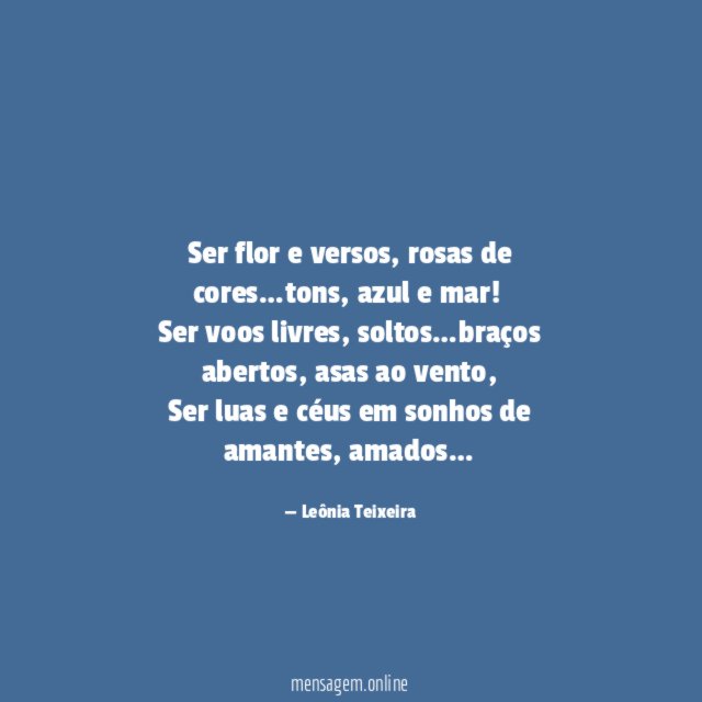 Ser flor e versos