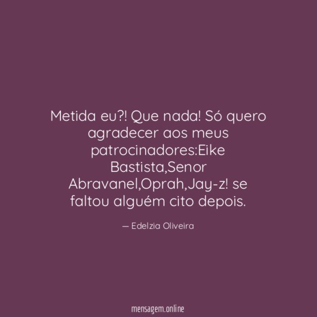 Metida eu