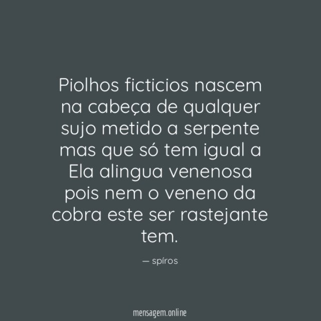 Piolhos ficticios nascem na cabeça de qualquer sujo