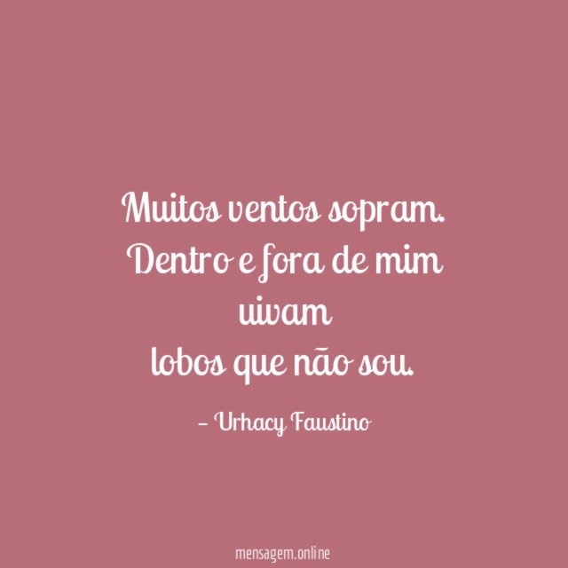 Muitos ventos sopram
