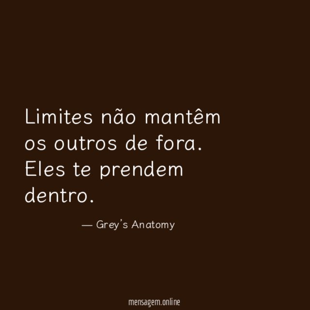 Limites não mantêm os outros de fora