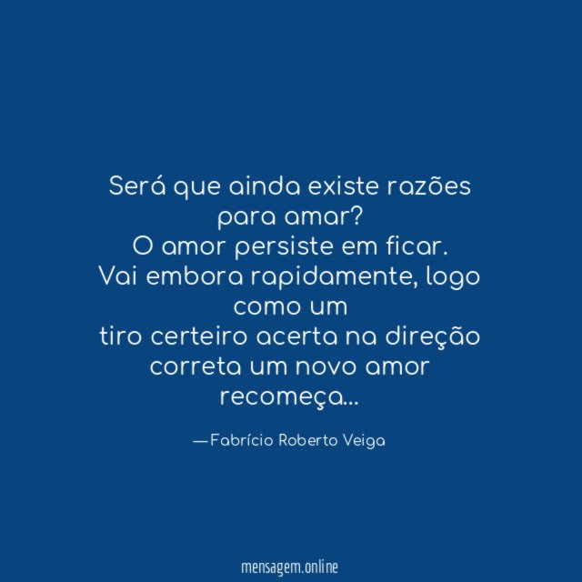 Será que ainda existe razões para amar