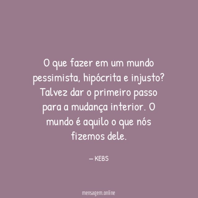 O que fazer em um mundo pessimista