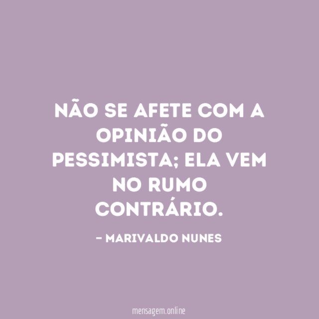 Não se afete com a opinião do pessimista