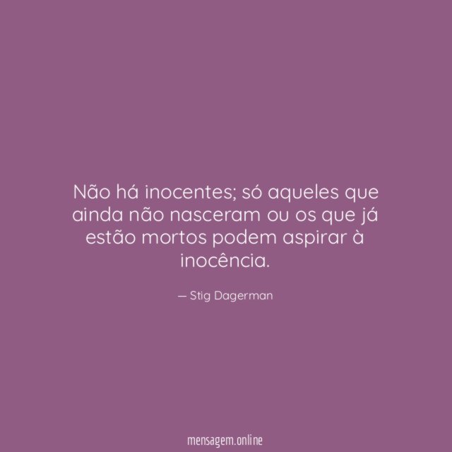 Não há inocentes
