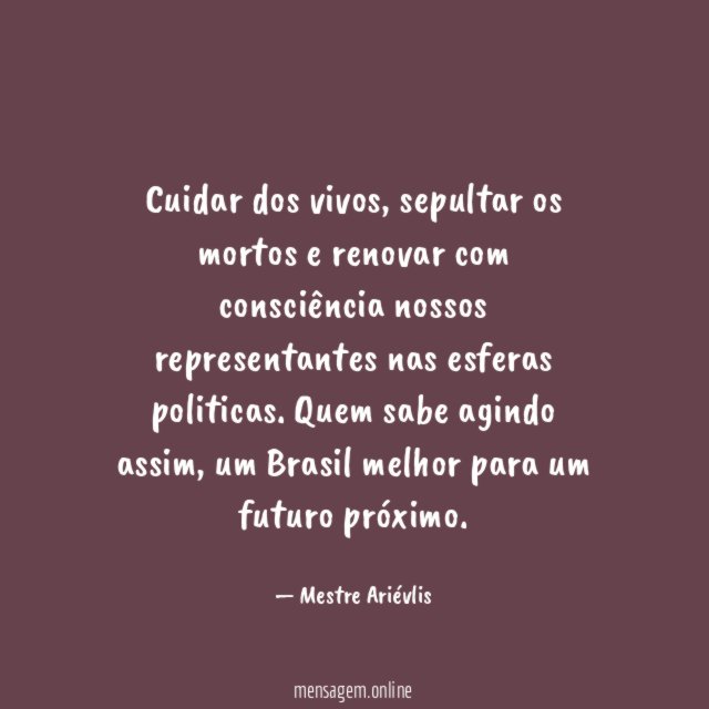 Cuidar dos vivos