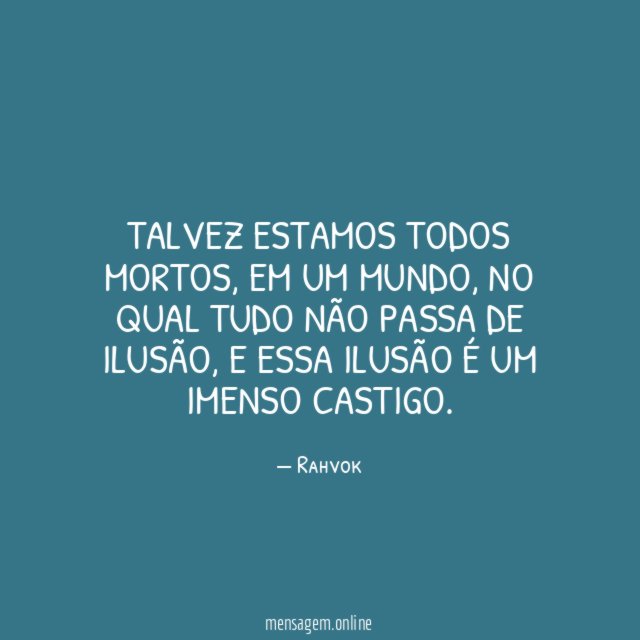 Talvez estamos todos mortos