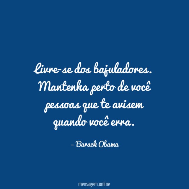 Livre-se dos bajuladores