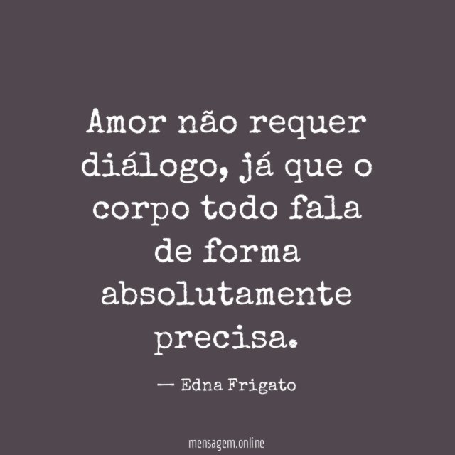 Amor não requer diálogo