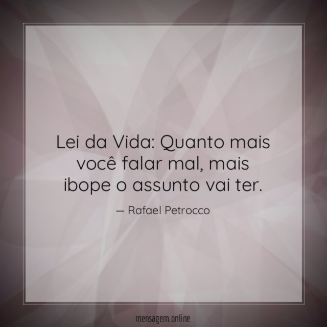 Lei da Vida