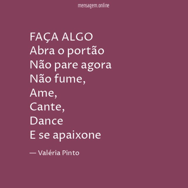 FAÇA ALGO