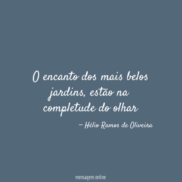 O encanto dos mais belos jardins