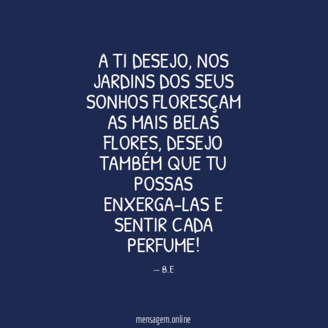 A ti desejo